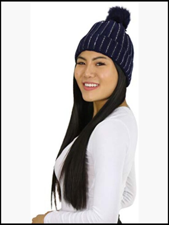 Pack of 6 Acrylic Knit Warm Beanie & Visor Hats